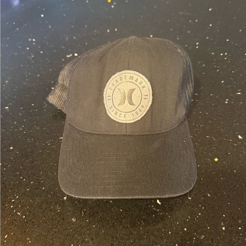 Black Trademark Hurley Trucker Hat